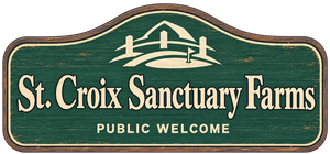 The St. Croix Sanctuary Farms sign